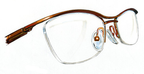 線條間的光影詩篇 眼鏡手繪藝術欣賞